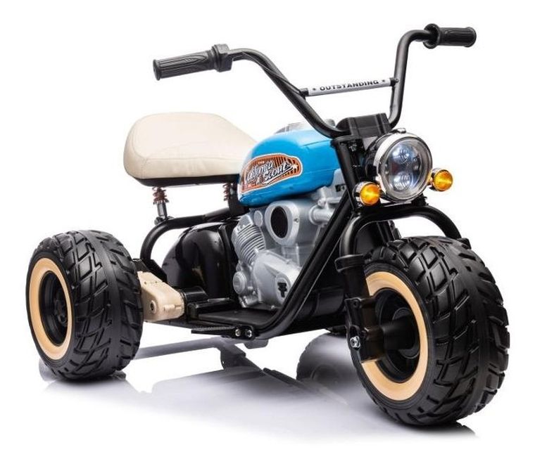 Lean Cars, motor trójkołowy, pojazd na akumulator, LL6688, 24V, niebieski