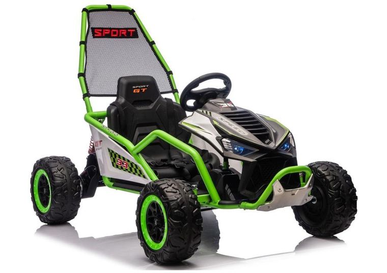 Lean Cars, pojazd na akumulator, DM-107 24V7, cichy silnik, zielony