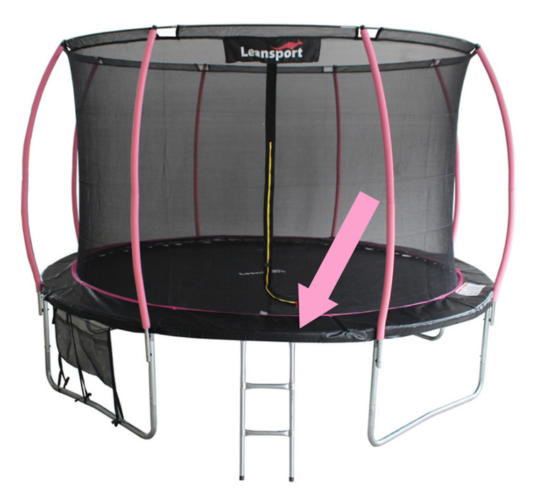 Lean Sport, Max, osłona na sprężyny do trampoliny, 12ft, czarno-różowa