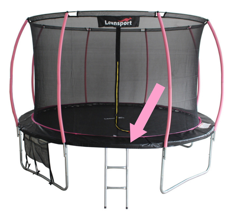 Lean Sport, Max, osłona na sprężyny do trampoliny, 8ft, czarno-różowa