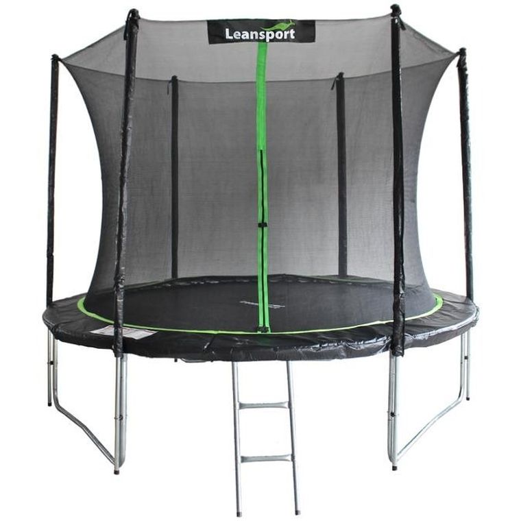 Lean Sport, Pro, trampolina, 10ft, czarno-zielona