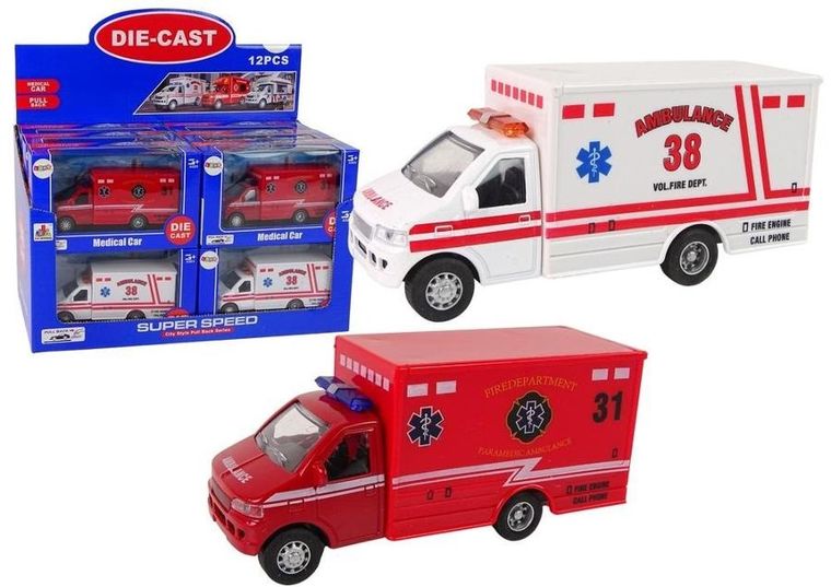 Lean Toys, Ambulans, pojazd z napędem frakcyjnym