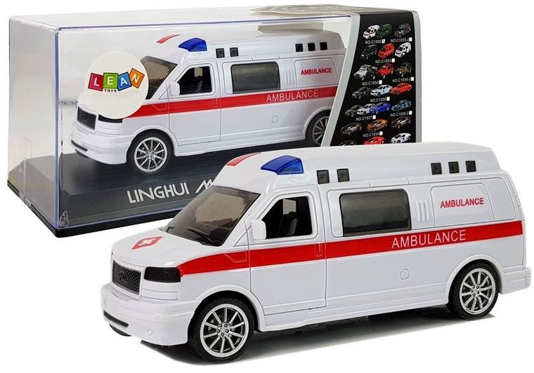Lean Toys, ambulans z napędem i dźwiękiem