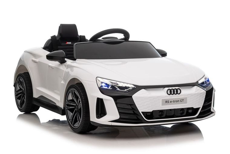 Lean Toys, Audi E- Tron GT, pojazd na akumulator, biały