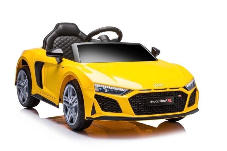 Lean Toys, Audi R8 Lift A300, pojazd na akumulator, żółty