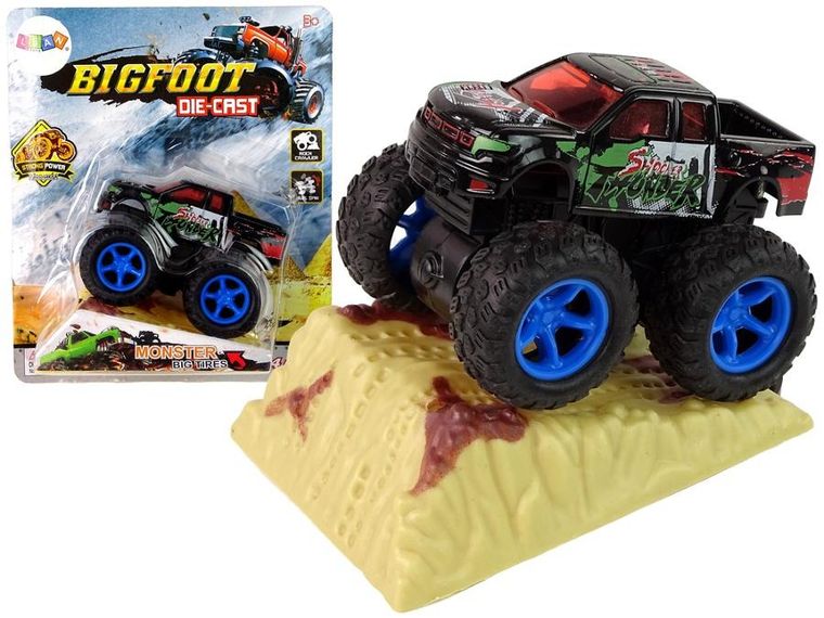 Lean Toys, BigFoot Die-Cast, pojazd z napędem i rampą, 1 szt.