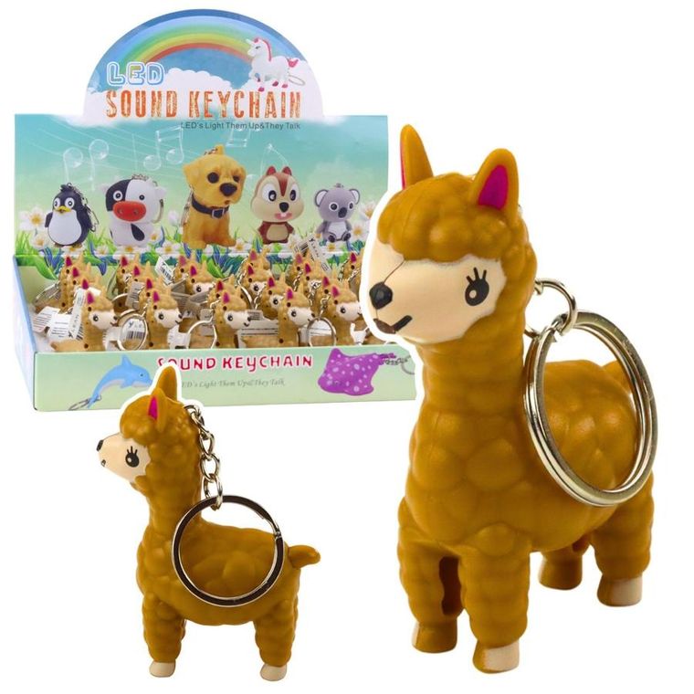 Lean Toys, brelok do kluczy, latarka, lama LED