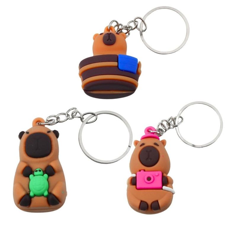 Lean Toys, brelok zawieszka, Kapibara z żółwiem, 1 szt.