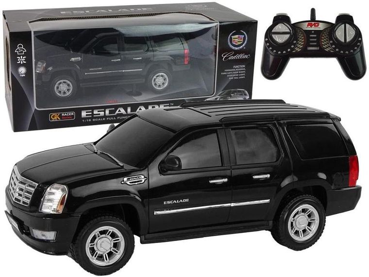 Lean Toys, Cadillac Escalade, pojazd zdalnie sterowany, czarny, 1:16