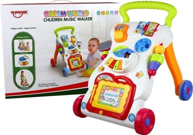 Lean Toys, chodzik + znikopis 3w1