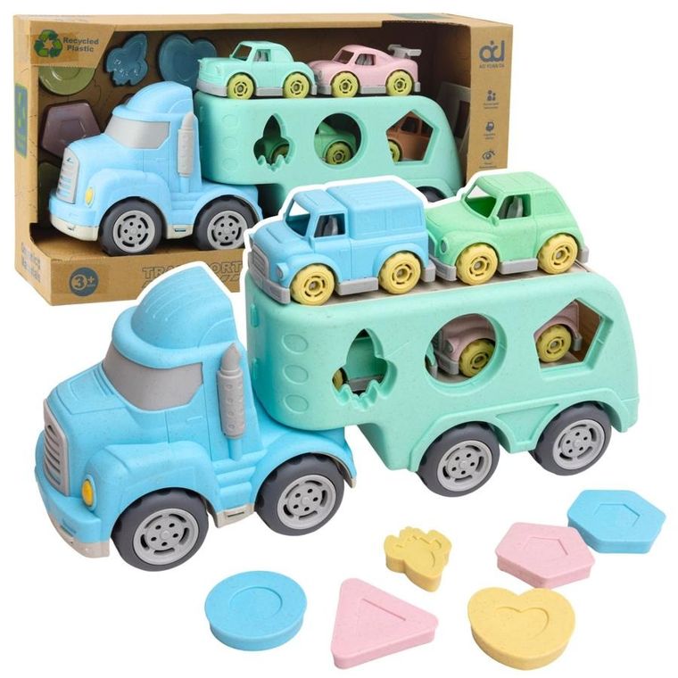 Lean Toys, ciężarówka transporter z autkami