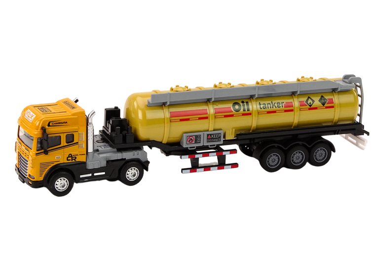 Lean Toys, ciężarówka z cysterną, model pojazdu, 1:24