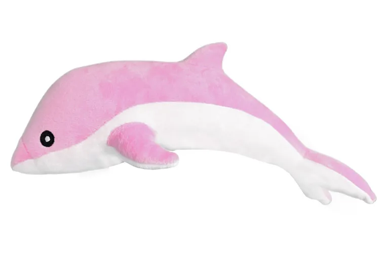 Lean Toys, Delfin, maskotka, różowy, 70 cm