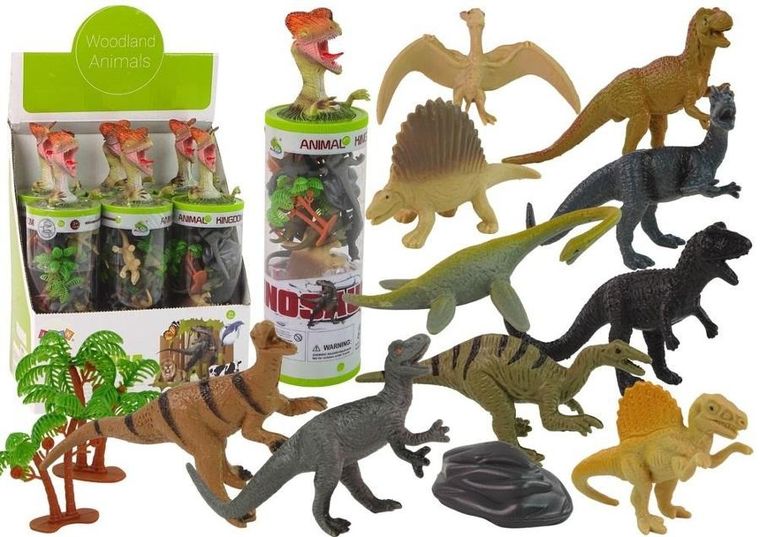 Lean Toys, dinozaury, figurki, 12 szt.