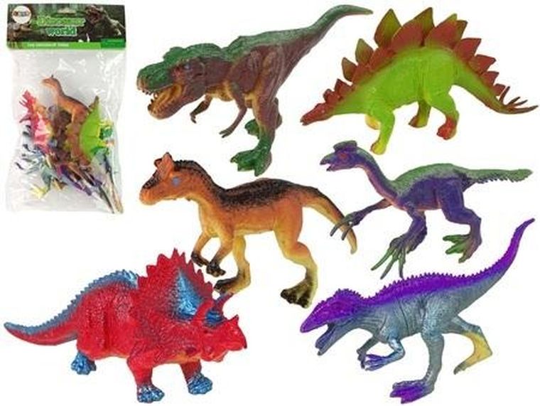 Lean Toys, dinozaury, figurki, 6 szt.