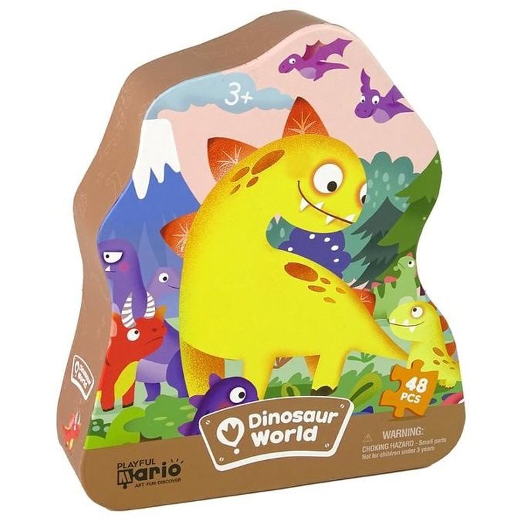 Lean Toys, Dinozaury, puzzle, 48 elementów