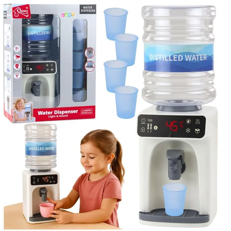 Lean Toys, dystrybutor do wody z kubeczkami, interaktywny