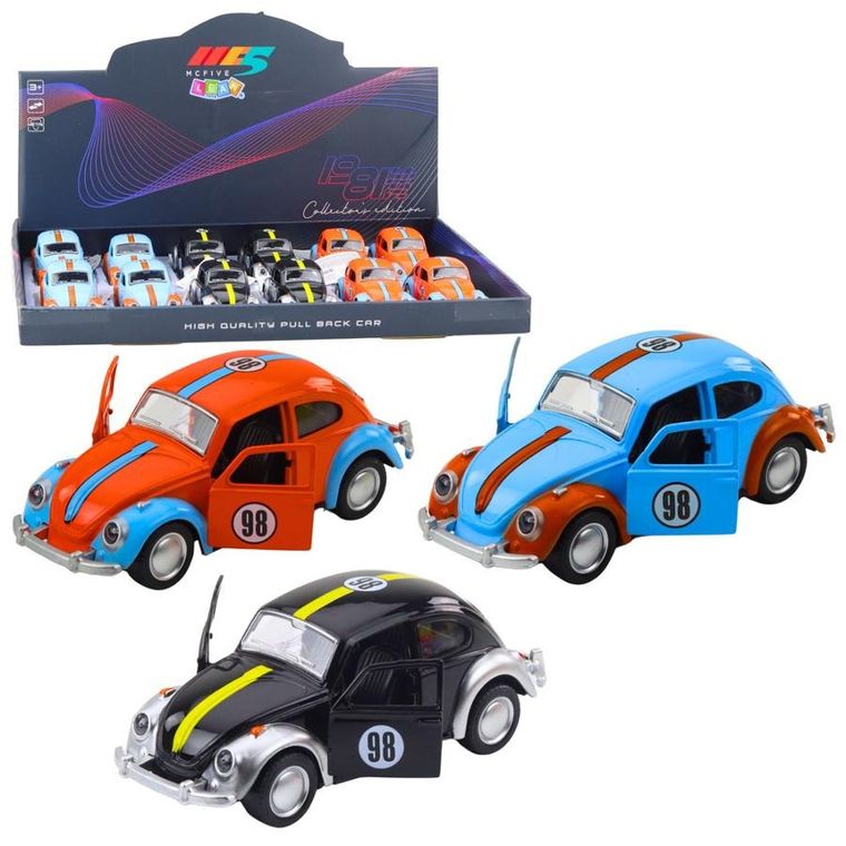 Lean Toys, garbus, pojazd metalowy z napędem pull-back, 1 szt.