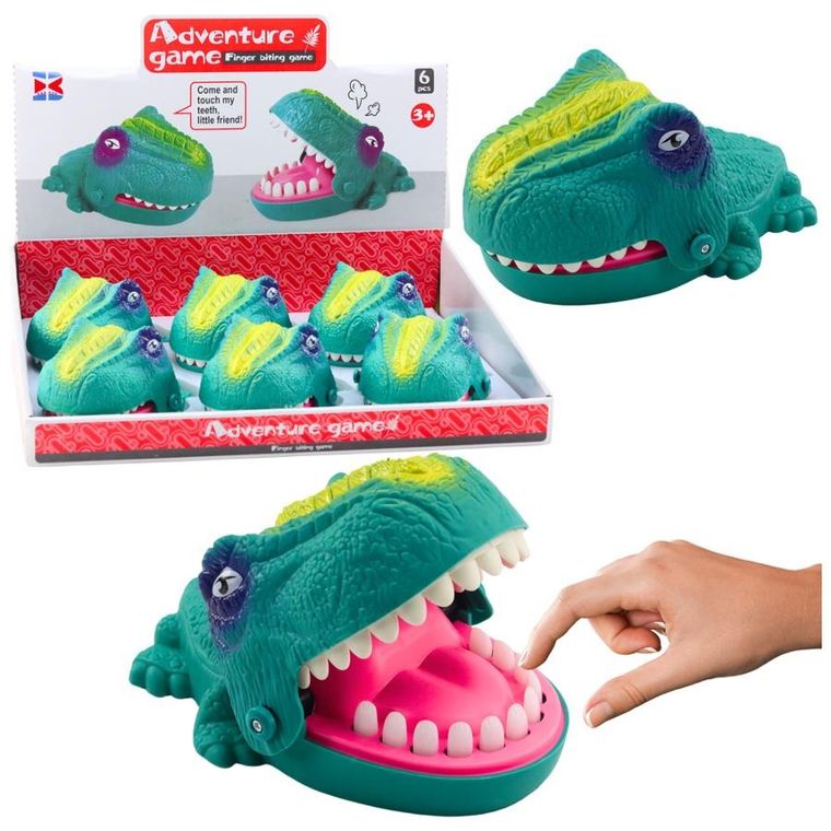 Lean Toys, gryzący dinozaur, gra zręcznościowa, 1 szt.
