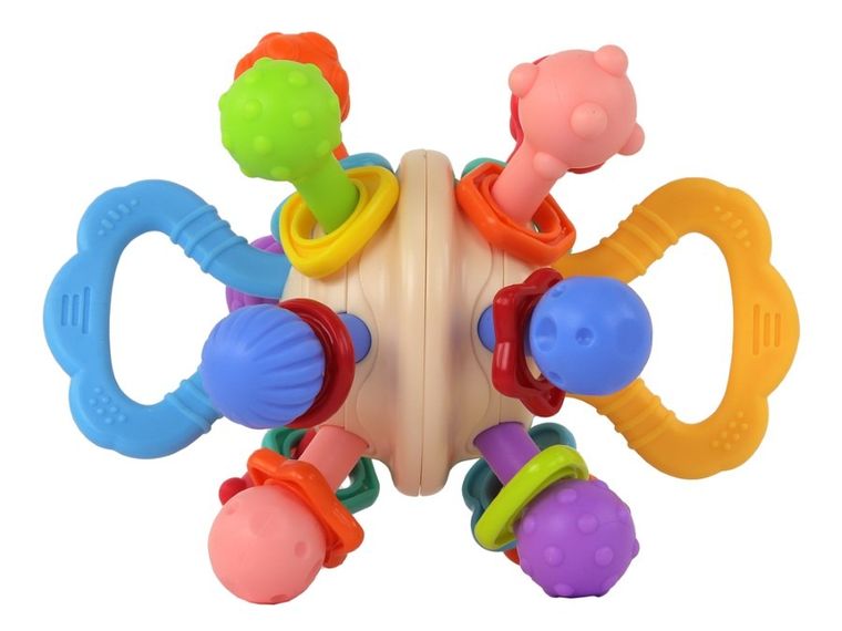 Lean Toys, gryzak, grzechotka, piłka