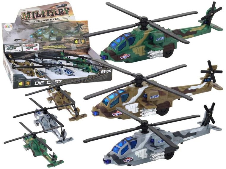 Lean Toys, helikopter, pojazd wojskowy