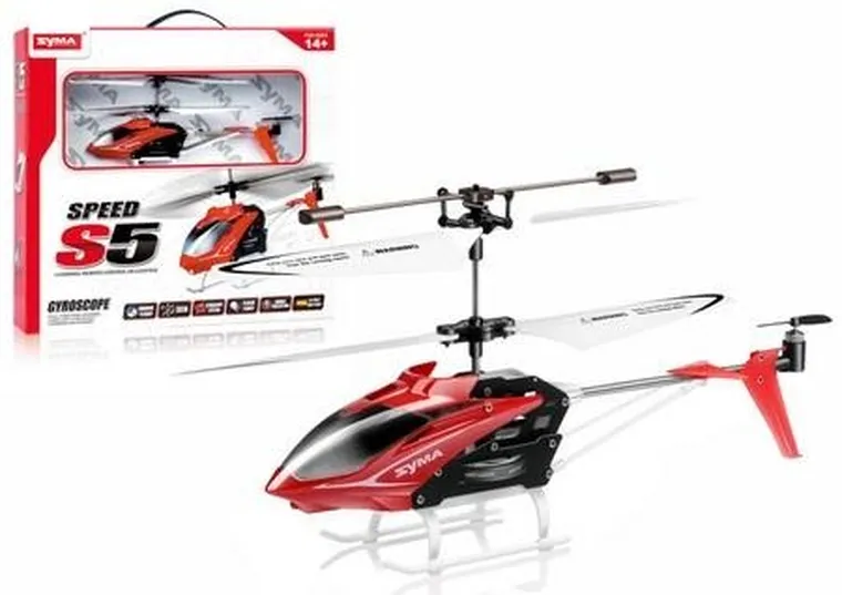 Lean Toys, helikopter S5, zdalnie sterowany, czerwony