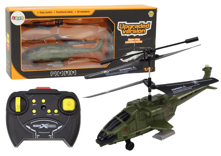 Lean Toys, helikopter wojskowy, pojazd zdalnie sterowany