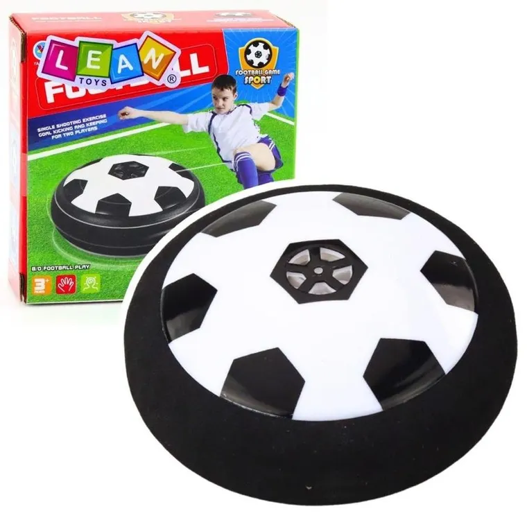 Lean Toys, hoverball, lewitująca piłka, czarno-biała