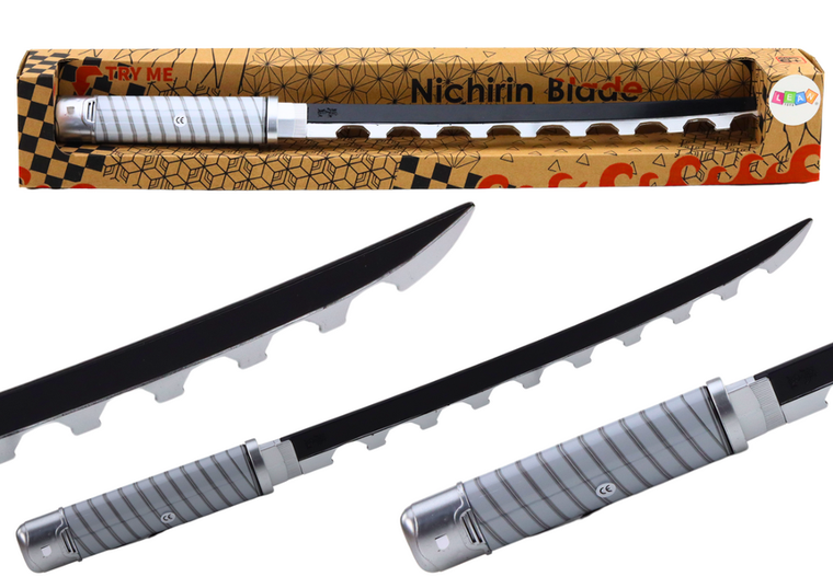 Lean Toys, interaktywny miecz samurajski, czarny