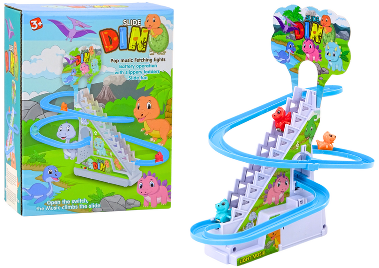 Lean Toys, interkatywny tor, zjeżdżalnia dla dinozaurów