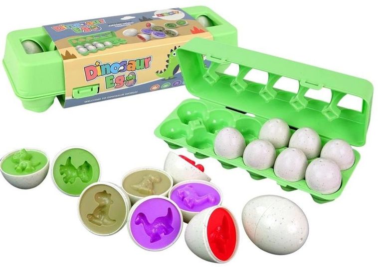 Lean Toys, jaja dinozaura, układanka