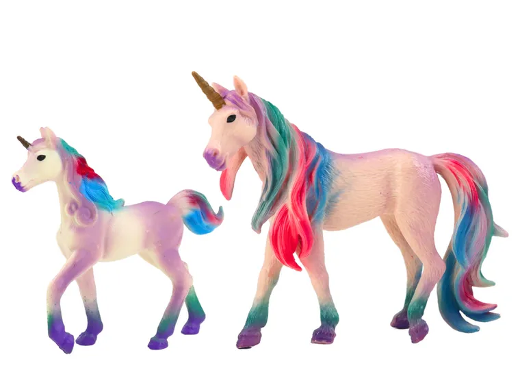 Lean Toys, jednorożec z dzieckiem, figurki