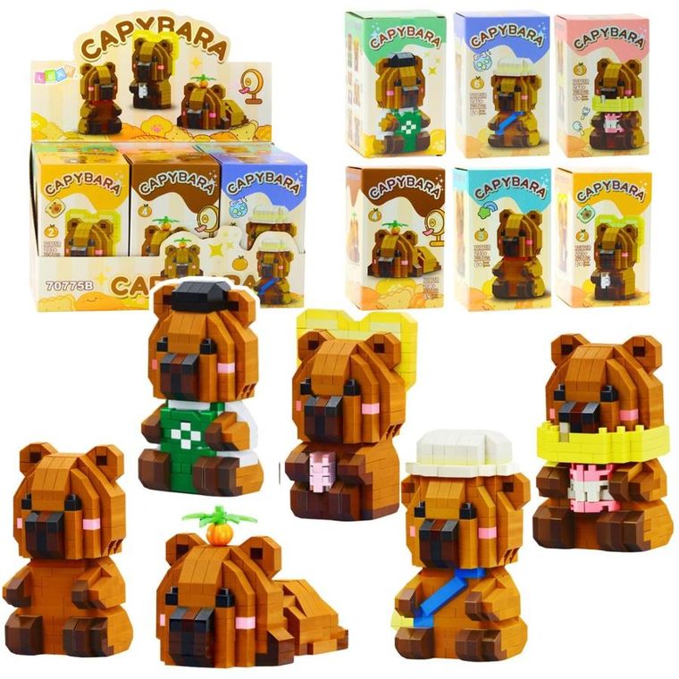 Lean Toys, kapibara, klocki, 204-263 elementów, 1 szt.
