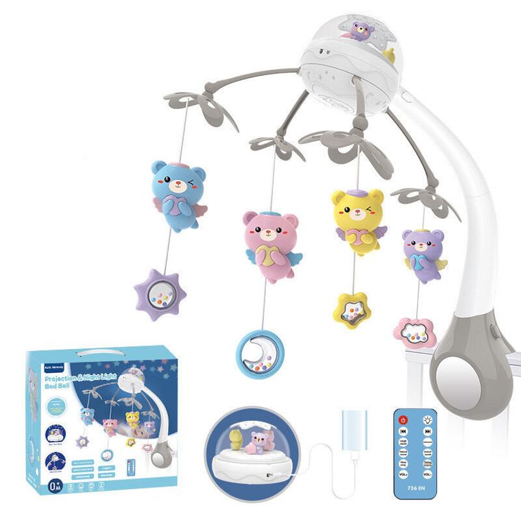 Lean Toys, karuzela do łóżeczka z odgłosami zwierząt