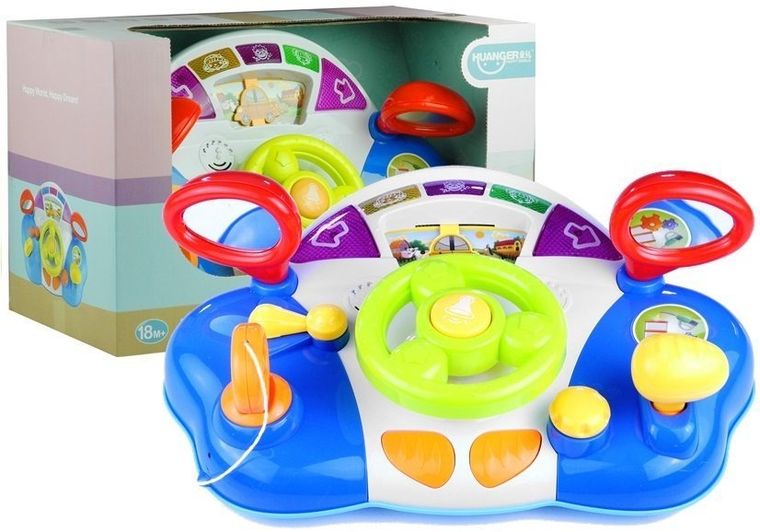 Lean Toys, kierownica, zabawka interaktywna