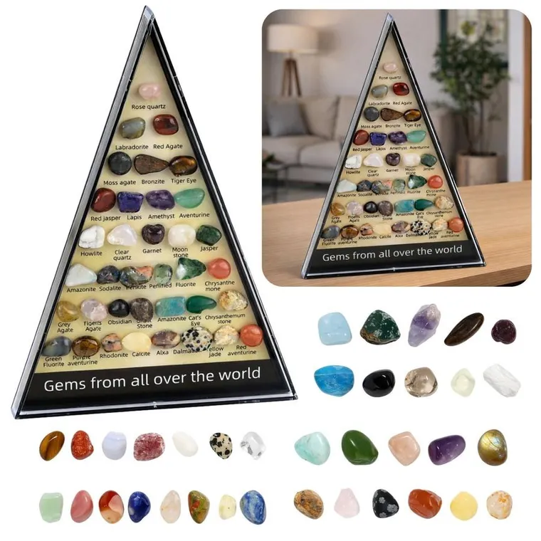 Lean Toys, kolekcja kamieni naturalnych, zestaw naukowy, 36 szt.