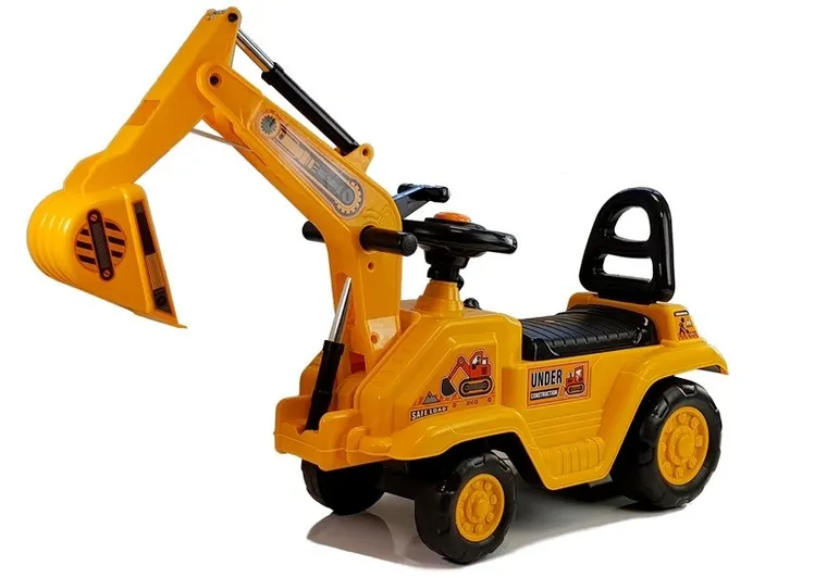 Lean Toys, koparka, jeździk, ruchome ramię