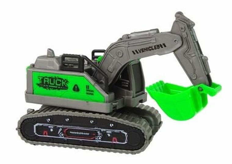 Lean Toys, koparka z napędem frykcyjnym, pojazd budowlany