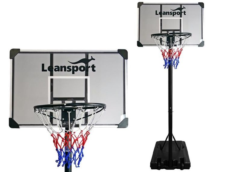 Lean Toys, kosz do koszykówki, czarny, 260 cm