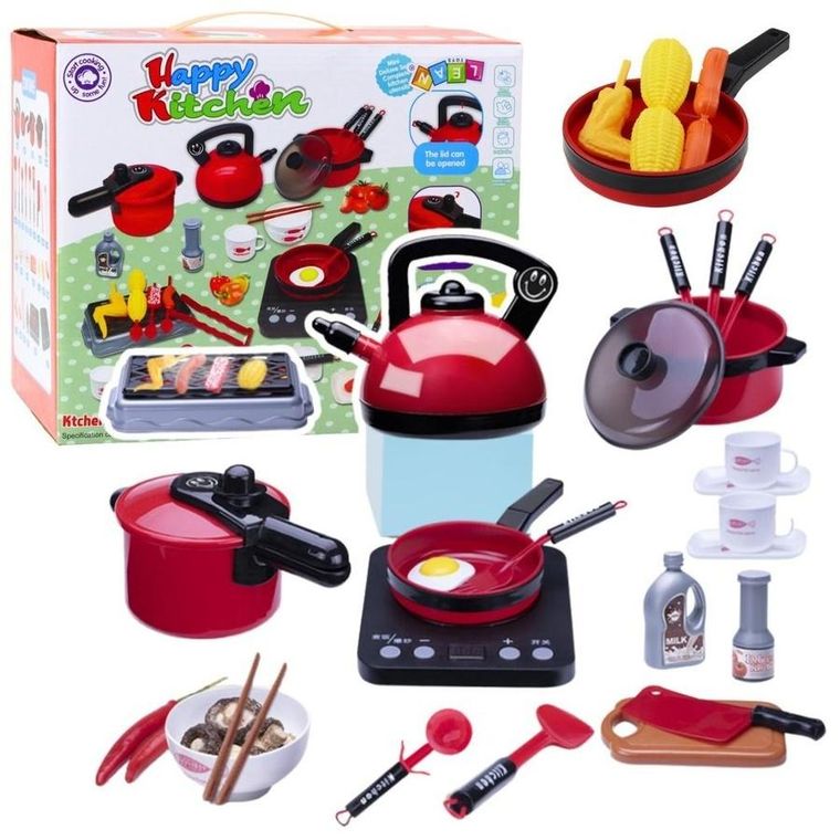 Lean Toys, kuchenka przenośna z akcesoriami