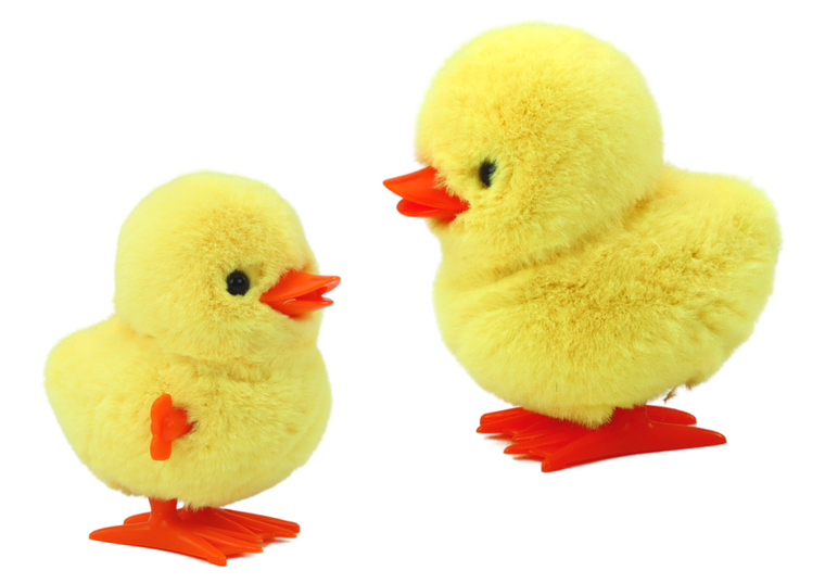 Lean Toys, kurczak, pluszowa figurka nakręcana, żółty, 1 szt.