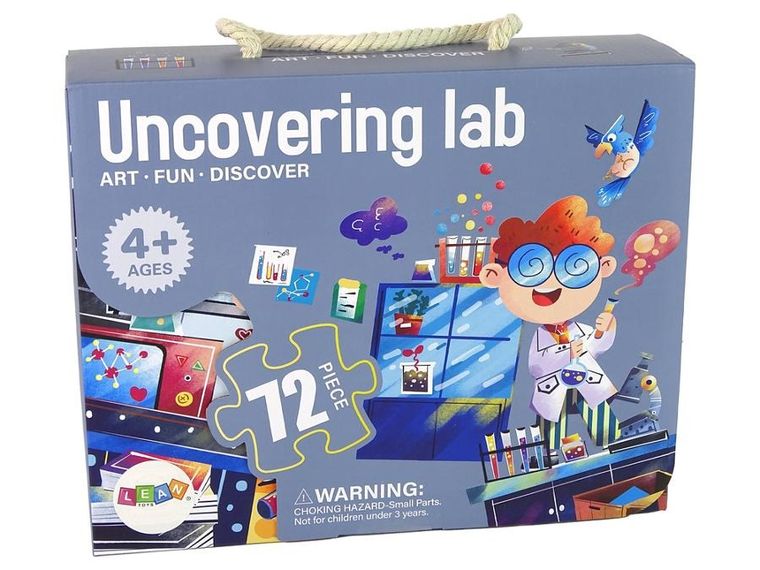 Lean Toys, Laboratorium Nauka, puzzle dla dzieci, 72 elementy