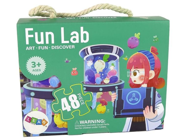 Lean Toys, Laboratorium, puzzle dla dzieci, 48 elementów