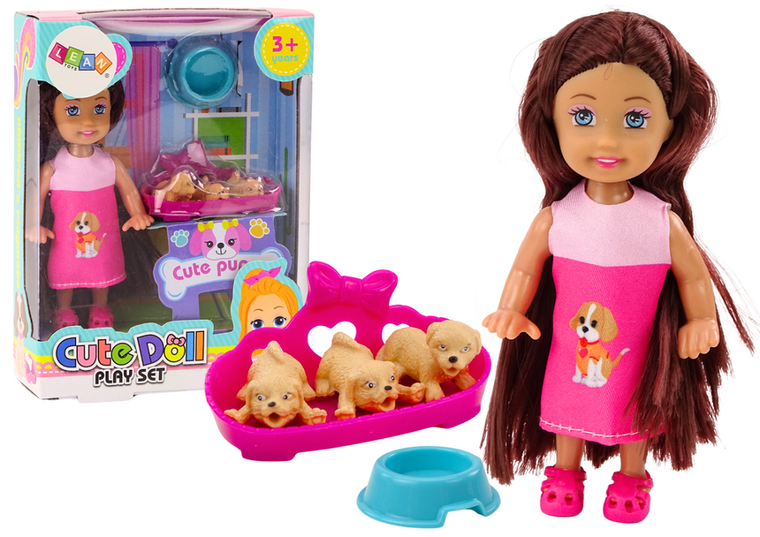 Lean Toys, laleczka z pieskami