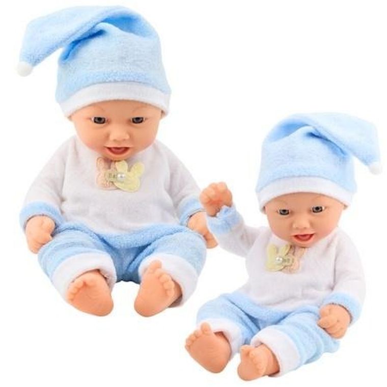 Lean Toys, lalka bobas w, niebieskiej piżamce