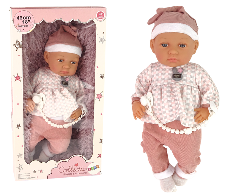 Lean Toys, lalka bobas z akcesoriami, 46 cm