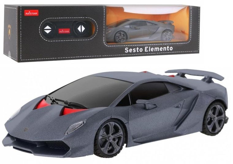 Lean Toys, Lamborghini Sesto Elemento, pojazd zdalnie sterowany, 1:24, szary