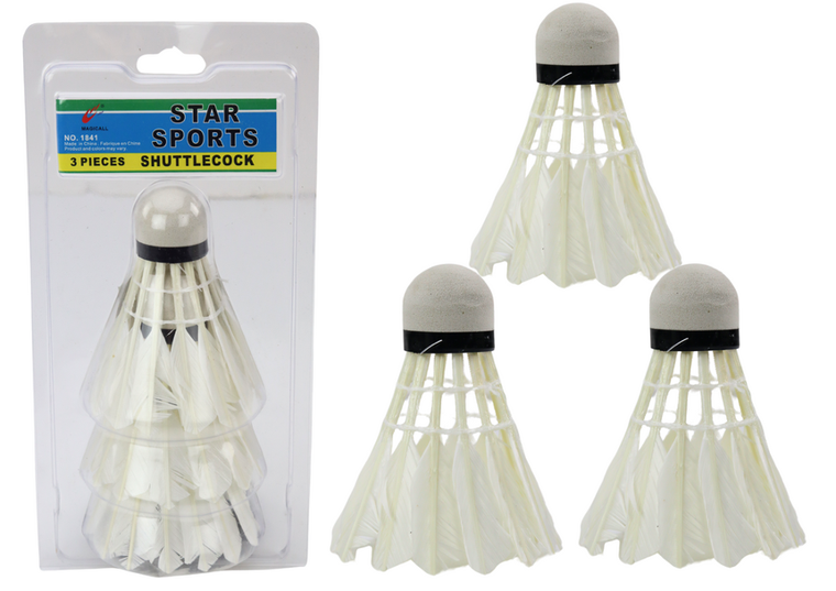 Lean Toys, lotki do badmintona, 3 szt.