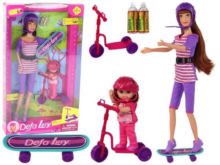 Lean Toys, Lucy, zestaw lalek z akcesoriami