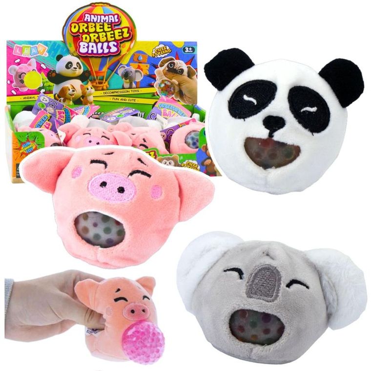 Lean Toys, maskotka sensoryczna, gniotek, koala panda, 6 cm, 1 szt.